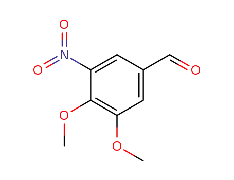 Molecular Structure of 22027-96-9 (3,4-DIMETHOXY-5-NITRO-BENZALDEHYDE)