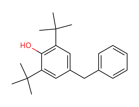 Molecular Structure of 4973-27-7 (4-benzyl-2,6-di-tert-butylphenol)