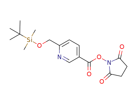 2,5-dioxopyrrolidin-1-yl 6-(((tert-butyldimethylsilyl)oxy)methyl)nicotinate