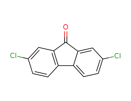 Molecular Structure of 6297-11-6 (2,7-Dichloro-9-fluorenone)