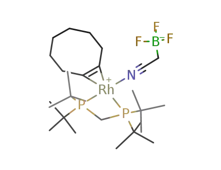 [Rh(bis(di-tert-butylphosphino)methane)(cyclooctene)(NCCH2BF3)]