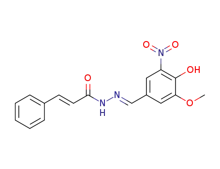 (E)-N'-(4-hydroxy-3-methoxy-5-nitrobenzylidene)cinnamohydrazide