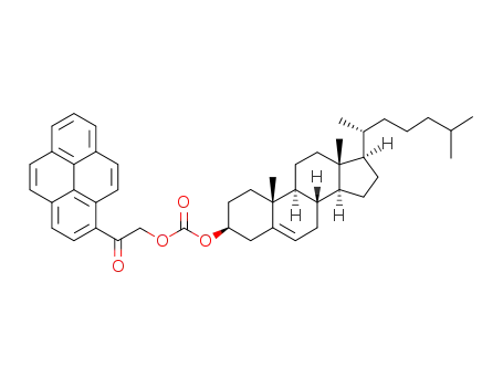 (8R,9R,10S,13S,14R,17S)-2,3,4,7,8,9,10,11,12,13,14,15,16,17-tetradecahydro-10,13-dimethyl-17-((S)-6-methylheptan-2-yl)-1H-cyclopenta[a]phenanthren-3-yl 2-oxo-2-(pyren-1-yl)ethyl carbonate
