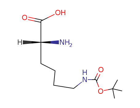 Molecular Structure of 31202-69-4 (N-epsilon-Boc-D-lysine)