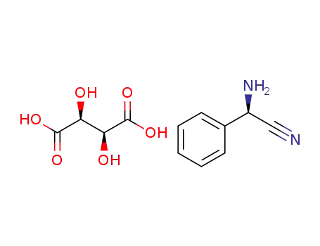 D-phenylglycine nitrile tartaric acid