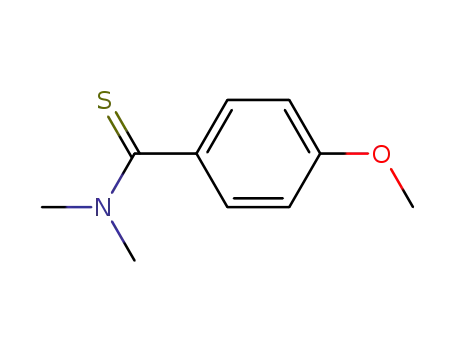 Molecular Structure of 15482-63-0 (Benzenecarbothioamide, 4-methoxy-N,N-dimethyl-)