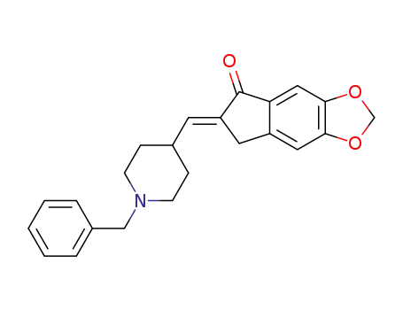 (E)-6-((1-benzylpiperidin-4-yl)methylene)-6,7-dihydro-5H-indeno[5,6-d][1,3]dioxol-5-one