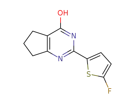 2-(5-fluorothiophen-2-yl)-6,7-dihydro-5H-cyclopenta[d]pyrimidin-4-ol