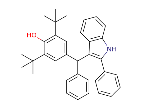 2,6-di-tert-butyl-4-(phenyl(2-phenyl-1H-indol-3-yl)methyl)phenol