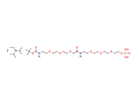 2,2-dimethyl-4,16-dioxo-3,8,11,14,20,23,26-heptaoxa-5,17-diazaoctacosan-28-yl phosphate di diisopropylaethylamonium salt