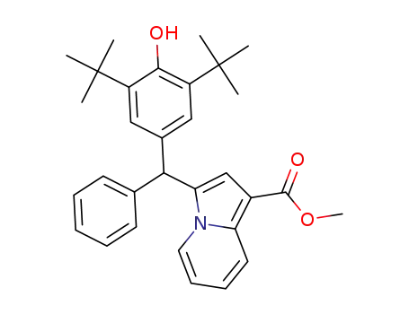 methyl 3-((3,5-di-tert-butyl-4-hydroxyphenyl)(phenyl)methyl)indolizine-1-carboxylate