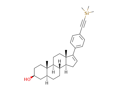 (3β,5α)-17-(((4'-trimethylsilyl)ethynyl)phenyl)androst-16-en-3-ol