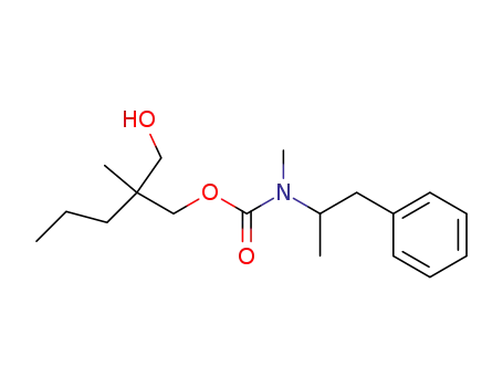 Molecular Structure of 25384-40-1 (2-Methyl-2-propyl-1,3-propanediol 1-[N-methyl-N-(2-phenyl-1-methylethyl)carbamate])
