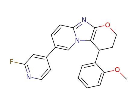 7-(2-fluoropyridin-4-yl)-4-(2-methoxyphenyl)-3,4-dihydro-2H-pyrano[2',3':4,5]imidazo[1,2-a]pyridine