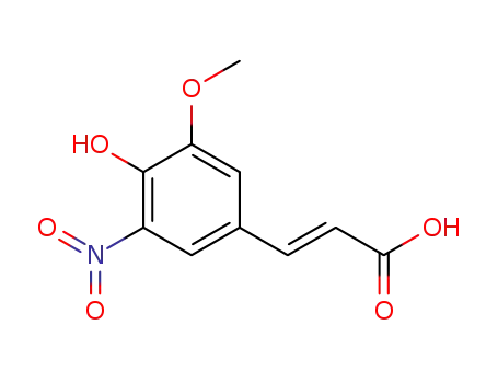 (2E)-3-(4-hydroxy-3-methoxy-5-nitrophenyl)acrylic acid