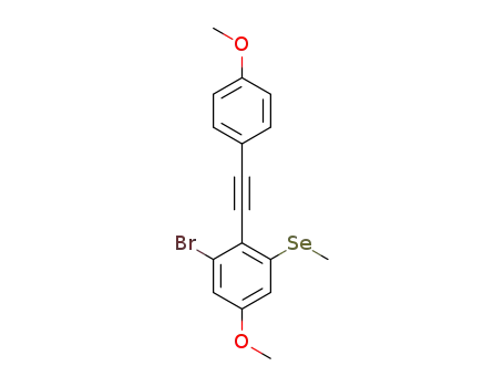 (3-bromo-5-methoxy-2-((4-methoxyphenyl)ethynyl)phenyl)(methyl)selane