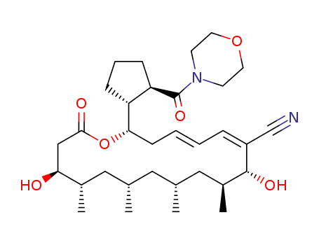 (2S,4E,6Z,8R,9S,11R,13S,15S,16S)-8,16-dihydroxy-9,11, 13,15-tetramethyl-2-[(1R,2R)-2-(morpholine-4-carbonyl)cyclopentyl]-18-oxooxacyclooctadeca-4,6-diene-7-carbonitrile