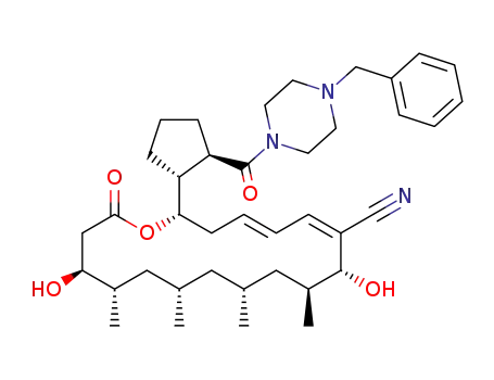 (2S,4E,6Z,8R,9S,11R,13S,15S,16S)-2-[(1R,2R)-2-(4-benzylpiperazine-1-carbonyl)cyclopentyl]-8,16-dihydroxy-9,11,13,15-tetramethyl-18-oxooxacyclooctadeca-4,6-diene-7-carbonitrile
