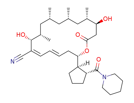 (2S,4E,6Z,8R,9S,11R,13S,15S,16S)-8,16-dihydroxy-9,11, 13,15-tetramethyl-2-[(1R,2R)-2-(piperidine-1-carbonyl)cyclopentyl]-18-oxooxacyclooctadeca-4,6-diene-7-carbonitrile