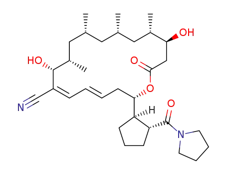 (2S,4E,6Z,8R,9S,11R,13S,15S,16S)-8,16-dihydroxy-9,11, 13,15-tetramethyl-2-[(1R,2R)-2-(pyrrolidine-1-carbonyl)cyclopentyl]-18-oxooxacyclooctadeca-4,6-diene-7-carbonitrile