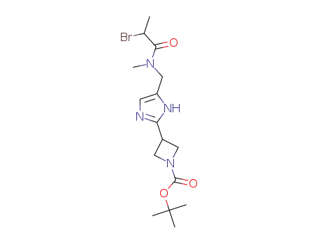 tert-butyl 3-(5-((2-bromo-N-methylpropanamido)methyl)-1H-imidazol-2-yl)azetidine-1-carboxylate