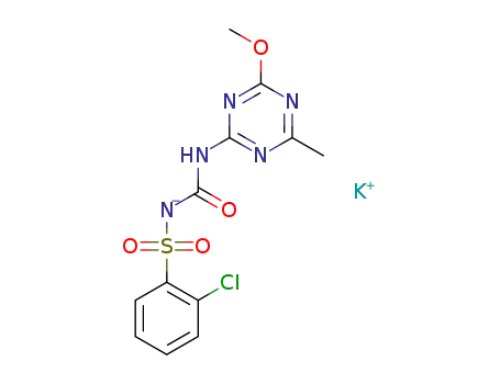 2-chloro-N-((4-methoxy-6-methyl-1,3,5-triazin-2-yl)carbamoyl)benzenesulfonamide potassium
