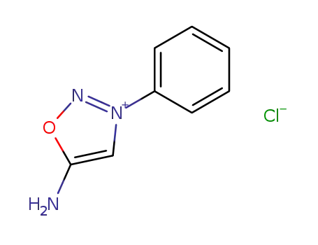 Molecular Structure of 1008-78-2 (5-amino-3-phenyl-1,2,3-oxadiazol-3-ium chloride)