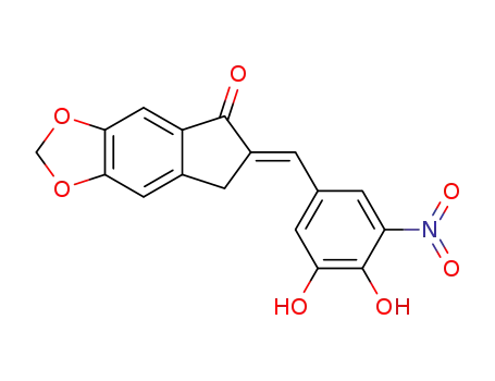 (6E)-6-(3,4-dihydroxy-5-nitrobenzylidene)-6,7-dihydro-5H-indeno[5,6-d][1,3]dioxol-5-one