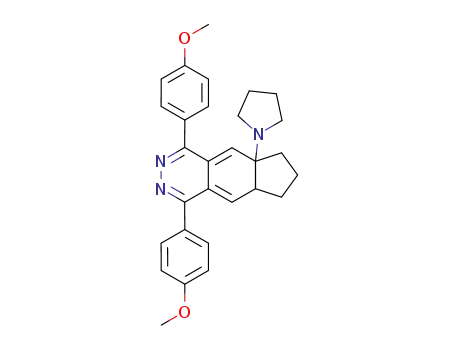 5a,7,8,8a-Tetrahydro-1,4-bis(4-methoxyphenyl)-8a-pyrrolidino-6H-cyclopentaphthalazine
