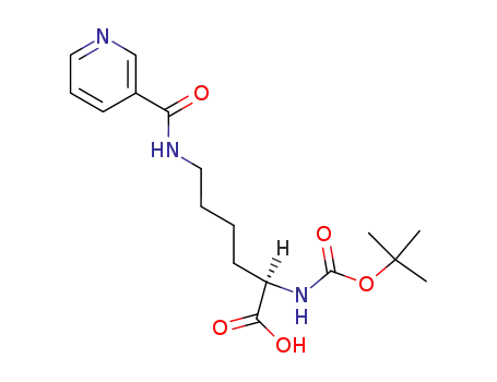 Molecular Structure of 122546-52-5 (BOC-D-LYS(NICOTINOYL)-OH)