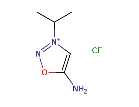 Molecular Structure of 5123-98-8 (5-amino-3-(propan-2-yl)-1,2,3-oxadiazol-3-ium chloride)