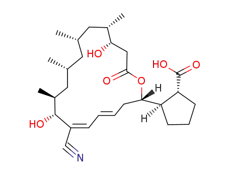 2-[(4Z,6E)-7-cyano-8,16-dihydroxy-9,11,13,15-tetramethyl-18-oxo-1-oxacyclooctadeca-4,6-dien-2-yl]cyclopentane-1-carboxylic acid