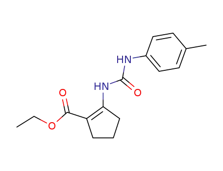 2-(3-p-Tolyl-ureido)-cyclopent-1-enecarboxylic acid ethyl ester