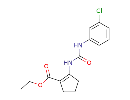 2-[3-(3-Chloro-phenyl)-ureido]-cyclopent-1-enecarboxylic acid ethyl ester