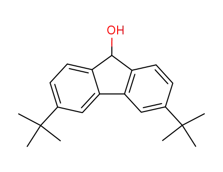 Molecular Structure of 106112-40-7 (9H-Fluoren-9-ol, 3,6-bis(1,1-dimethylethyl)-)