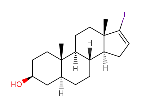 17-iodo-3β-hydroxy-5α-androstan-16-ene