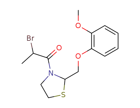 3-α-bromopropionyl-2-(o-methoxyphenoxy)methyl-thiazolidine