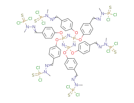 hexakis((4-N'-dichloro(thio)phosphonyl)-N'-methyl-diazobenzene)cyclotriphosphazene