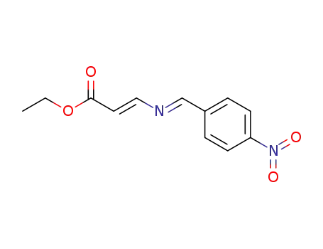 (E)-3-{[1-(4-Nitro-phenyl)-meth-(E)-ylidene]-amino}-acrylic acid ethyl ester