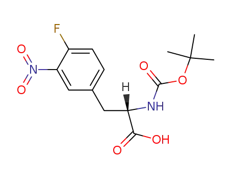 (S)-N-(tert-butyloxycarbonyl)-4-fluoro-3-nitrophenylalanine