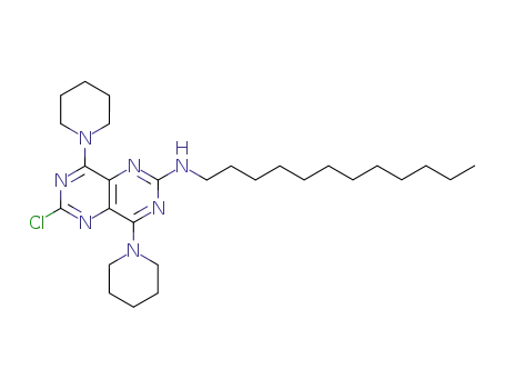 (6-chloro-4,8-di-piperidin-1-yl-pyrimido[5,4-d]pyrimidin-2-yl)-dodecyl-amine