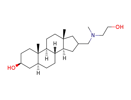 3β-hydroxy-16α(β)-[N,N-(methyl, 2-hydroxyethylamino)methyl]-5α-androstane