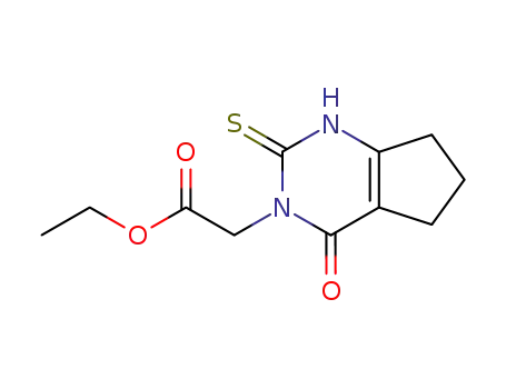 3-ethoxycarbonylmethyl-4-oxo-2-thioxo-1,3,4,5,6,7-hexahydro-2H-cyclopenta[1,2-d]pyrimidine