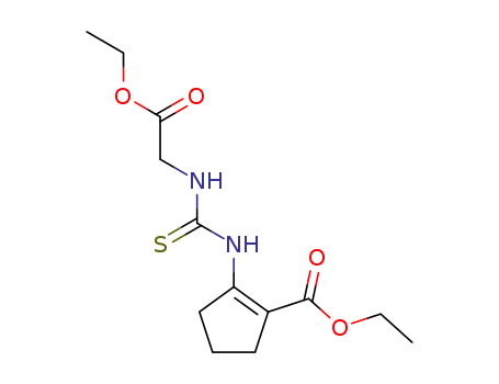 ethyl 2-[3-ethoxycarbonylmethylthioureido]cyclopentene-1-carboxylate