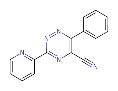 1,2,4-Triazine-5-carbonitrile, 6-phenyl-3-(2-pyridinyl)-