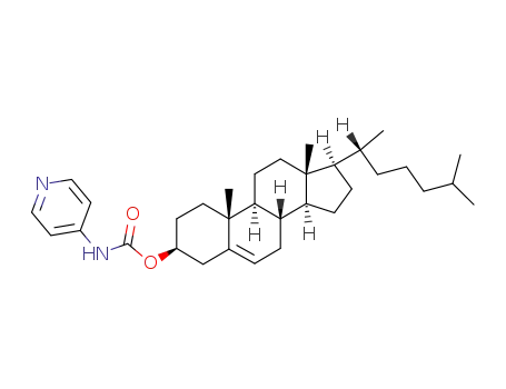 Pyridin-4-yl-carbamic acid (3S,8S,9S,10R,13R,14S,17R)-17-((R)-1,5-dimethyl-hexyl)-10,13-dimethyl-2,3,4,7,8,9,10,11,12,13,14,15,16,17-tetradecahydro-1H-cyclopenta[a]phenanthren-3-yl ester