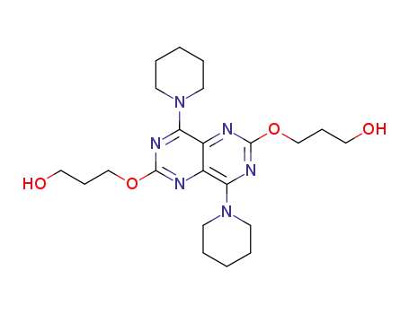 3-[6-(3-hydroxy-propoxy)-4,8-di-piperidin-1-yl-pyrimido[5,4-d]pyrimidin-2-yloxy]-propan-1-ol