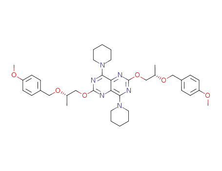 (S,S)-2,6-di-[2'-O-(4'-methoxybenzyl)propoxy]-4,8-dipiperidinopyrimido[5,4-d]pyrimidine