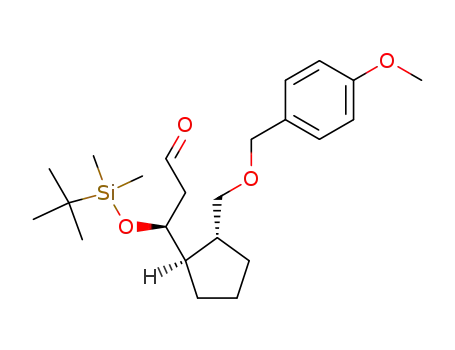 (1'R,2'R,3S)-3-(tert-butyldimethylsilyloxy)-3-[2'-(4''-methoxybenzyloxymethyl)cyclopentyl]propanal