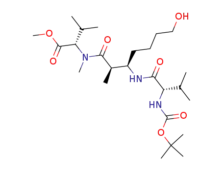(S)-2-{[(2R,3R)-3-((S)-2-tert-Butoxycarbonylamino-3-methyl-butyrylamino)-7-hydroxy-2-methyl-heptanoyl]-methyl-amino}-3-methyl-butyric acid methyl ester